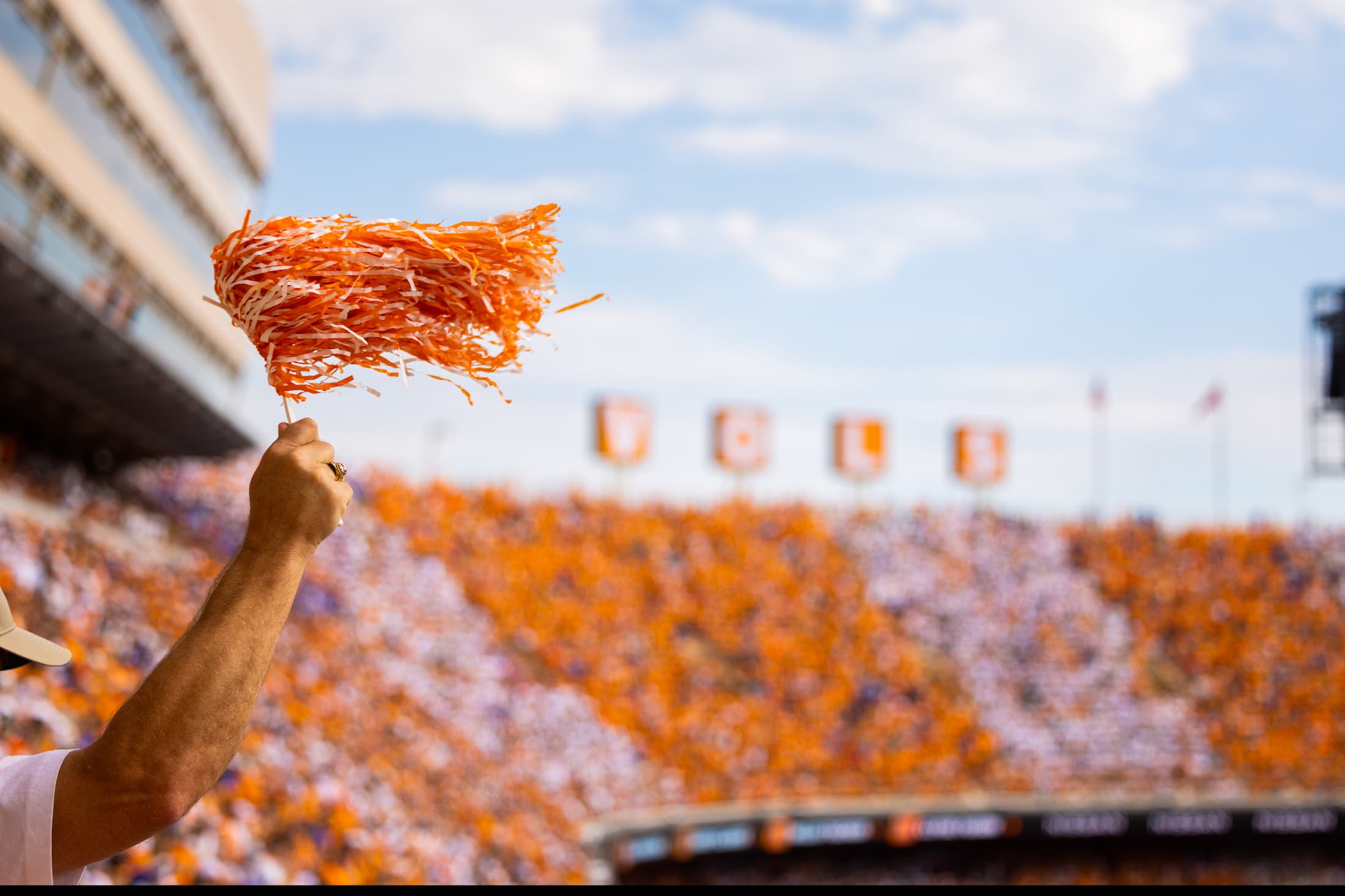 UT shaker at football game.